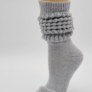 Heather Gray Heavy XL Length Slouch Sock (9-11)