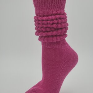 Fuchsia Heavy XL Length Slouch Sock (9-11)