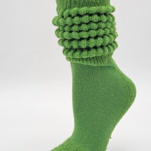 Lime Heavy XL Length Slouch Sock (9-11)