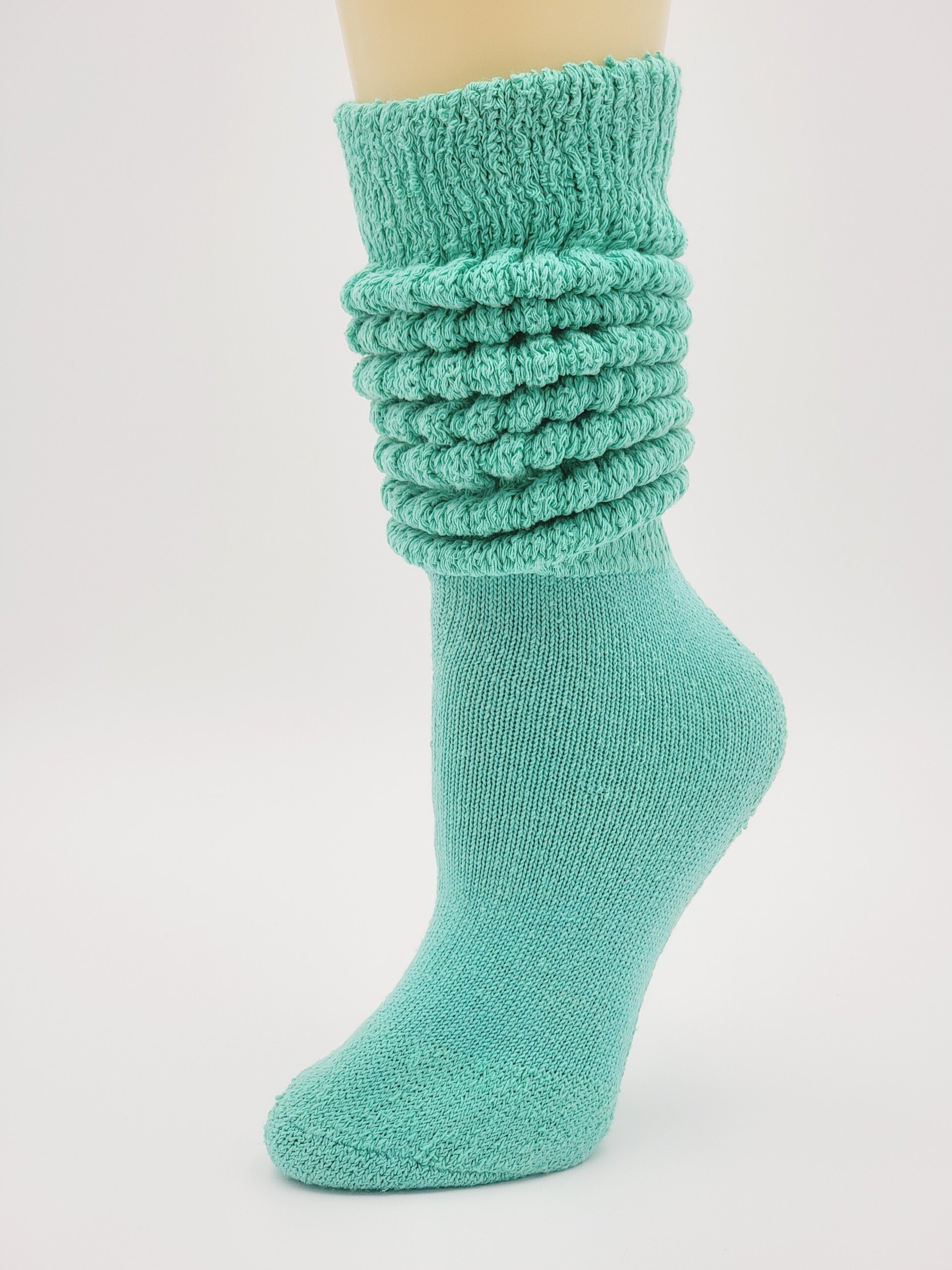 SeaFoam Heavy XL Length Slouch Sock (9-11)
