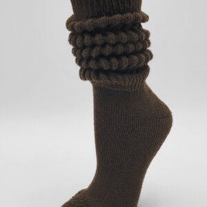 Brown Heavy XL Length Slouch Sock (9-11)